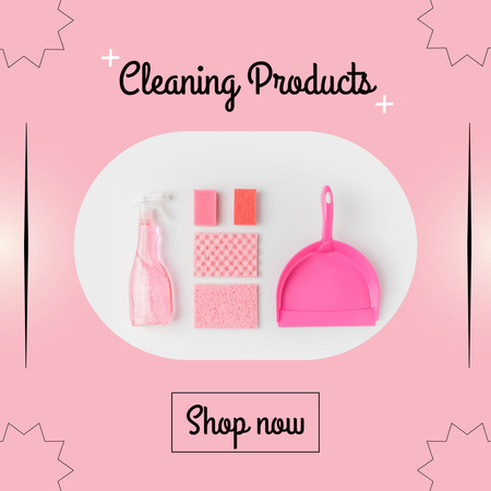 Cleaning Product Ad Instagram AD Design Template