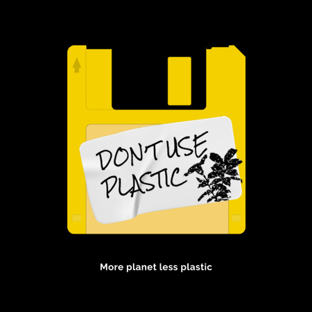 Ontwerpsjabloon van Animated Post van motivering van het gebruik van milieuvriendelijke producten