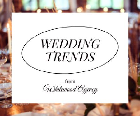 Template di design Wedding Event Agency Announcement Medium Rectangle