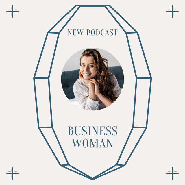 New Podcast For Businesswomen Instagram tervezősablon
