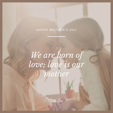 Ontwerpsjabloon van Instagram van moederdag citaat