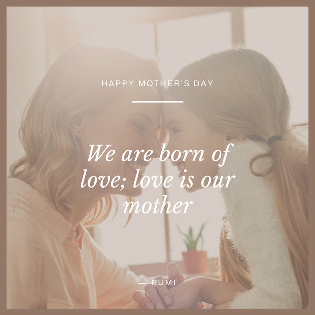 Ontwerpsjabloon van Instagram van Mother's Day Quote