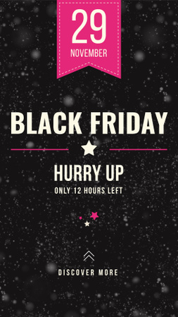 Plantilla de diseño de Black Friday Special Sale Announcement Instagram Story 