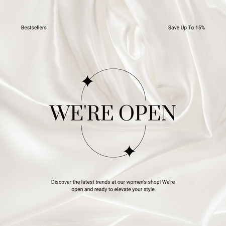 We are Open  Instagram – шаблон для дизайна