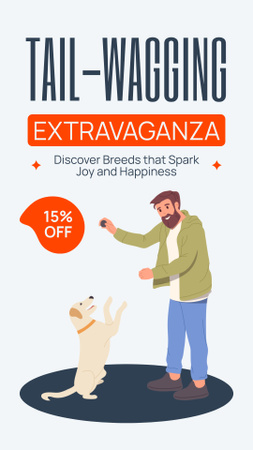 Joyful Pet Extravaganza With Discount Offer Instagram Story Design Template