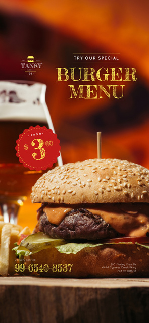 Fast Food Offer with Tasty Burger Snapchat Geofilter Modelo de Design