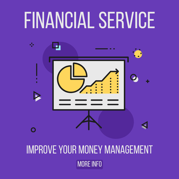 Financial Service Ad with Business Growth Graph