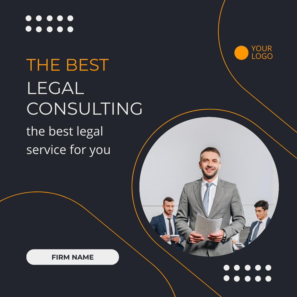 Financial Consulting Services Instagramデザインテンプレート
