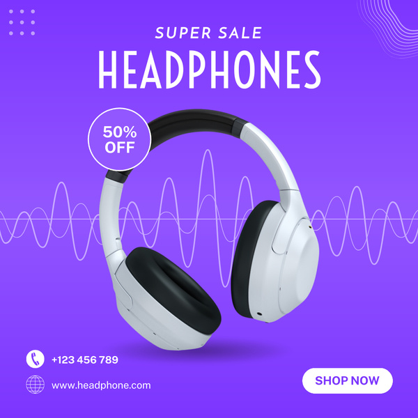 Wireless Headphone Super Sale Announcement