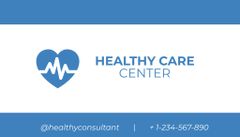 Healthcare Services Ad with Illustration of Heart