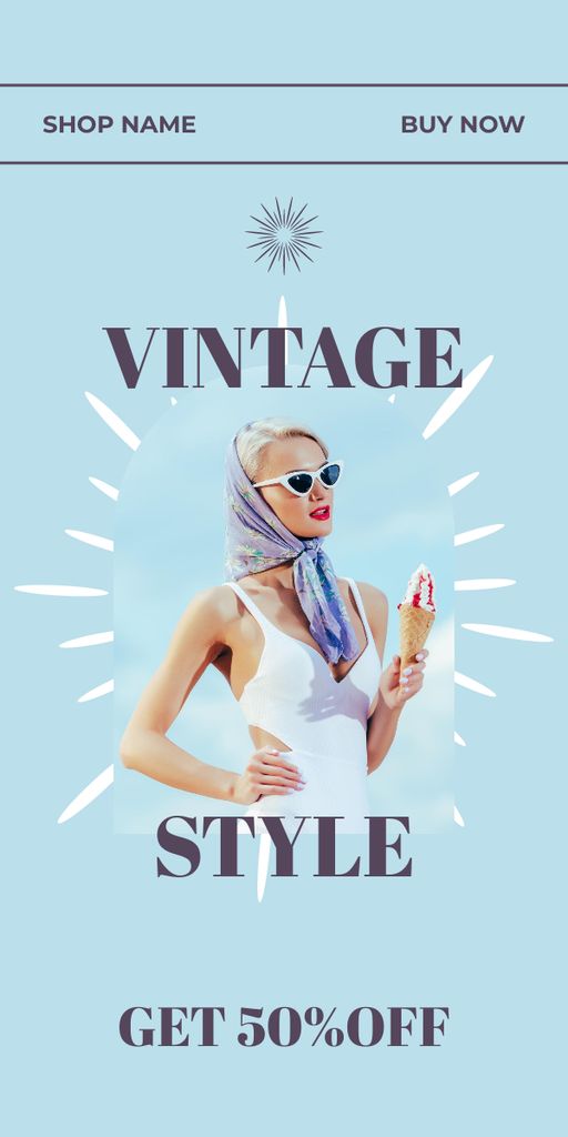 Vintage style summer sale Graphic – шаблон для дизайна