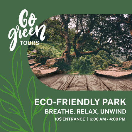 Eco-Park Advertising Instagram Design Template