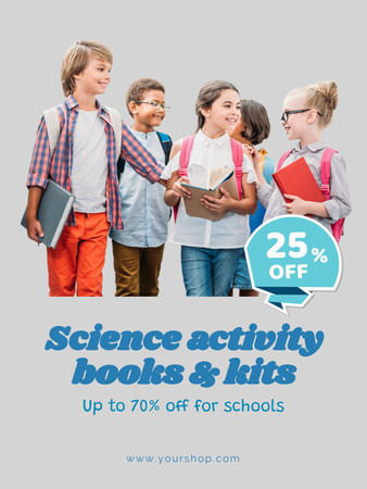 Science Supplies for School Poster 36x48in Šablona návrhu