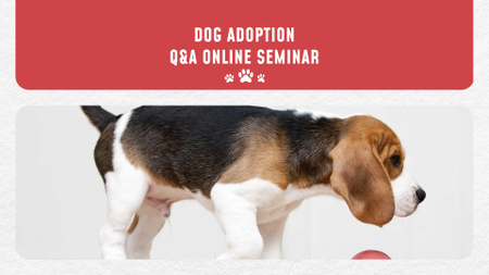 Puppy socialization class with Dog FB event cover Design Template