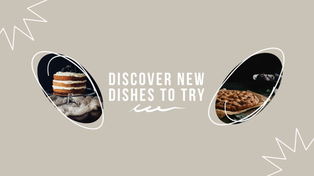 Plantilla de diseño de Discover New Dishes Youtube 