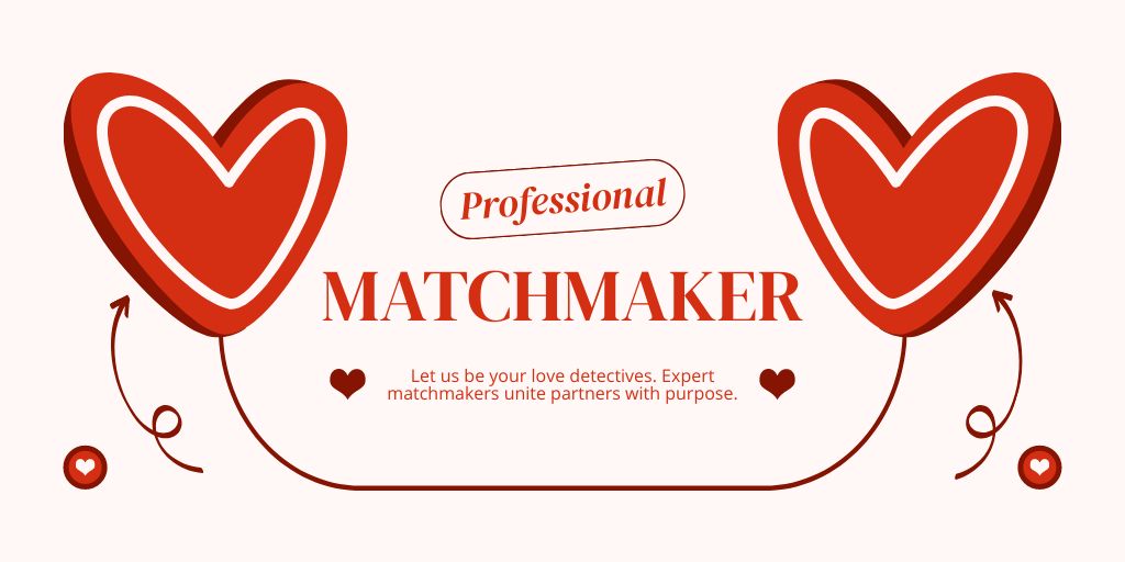 Professional Matchmaker's Service Twitter – шаблон для дизайна