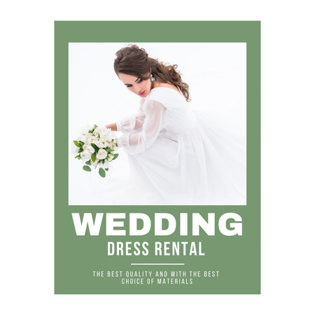 High Quality Wedding Dress Rental Instagram Design Template