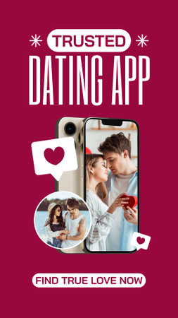 Connect Globally on Dating App Instagram Story Design Template