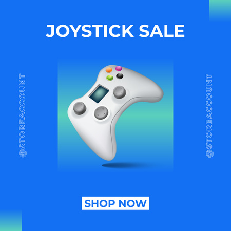 Joystick Sale Announcement Instagram AD Design Template