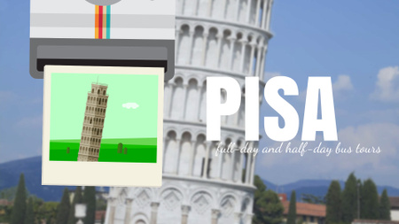 Italy Pisa Famous Travelling Spot Full HD video Design Template