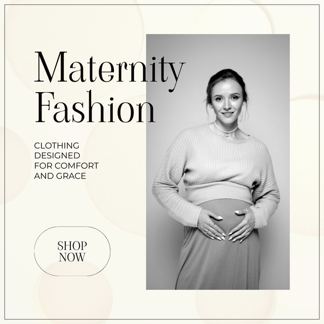 Plantilla de diseño de Top-notch Maternity Fashion Items Offer Animated Post 