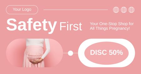 Discount on All Products for Pregnancy Facebook AD Design Template