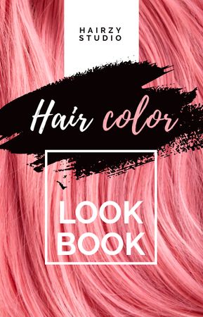 Ontwerpsjabloon van IGTV Cover van Hair Colors Lookbook Ad