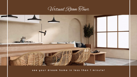 Designvorlage Gemütliche Wohnung mit Virtual Room Tour Folge für YouTube intro