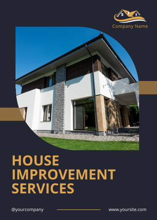Offering House Improvement Services Flayer Design Template