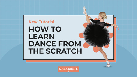 Designvorlage Tipps, wie Sie schnell Tanzen lernen für Youtube Thumbnail