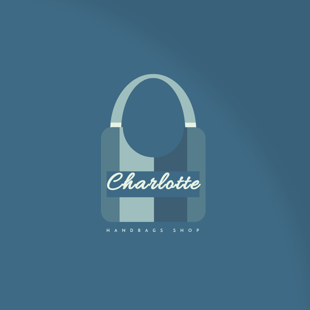 Handbags Store Emblem Logo Modelo de Design
