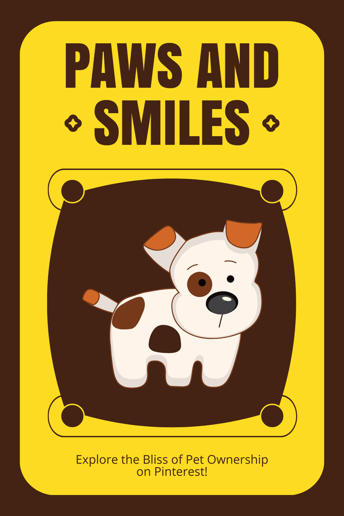 Plantilla de diseño de Buy a Cute Purebred Dog Pinterest 