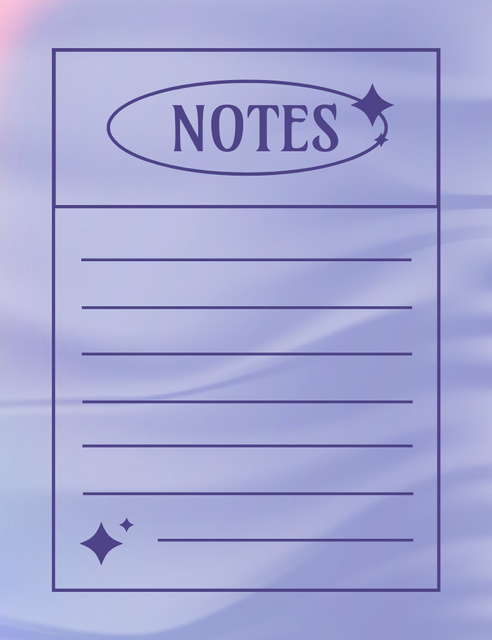 Simple Planner with Vibrant Border Notepad 107x139mm Design Template