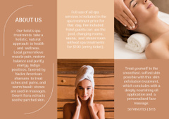 Spa Services Offer with Beautiful Woman