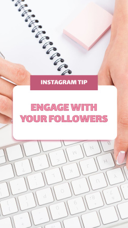 Designvorlage Ways to Engage Your Followers für Instagram Story