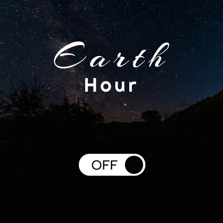Lights Off for Earth Hour Instagram Design Template