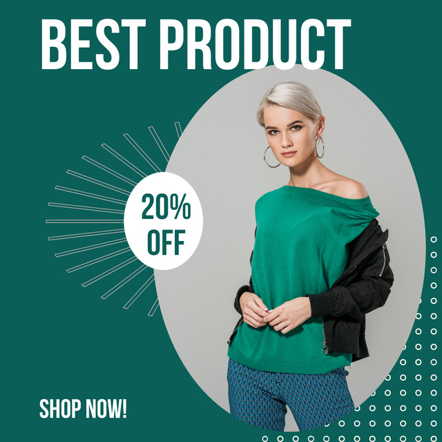 Sale of Best Fashion Collection Instagram Design Template