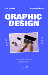 Ad of Graphic Design Course with Laptop
