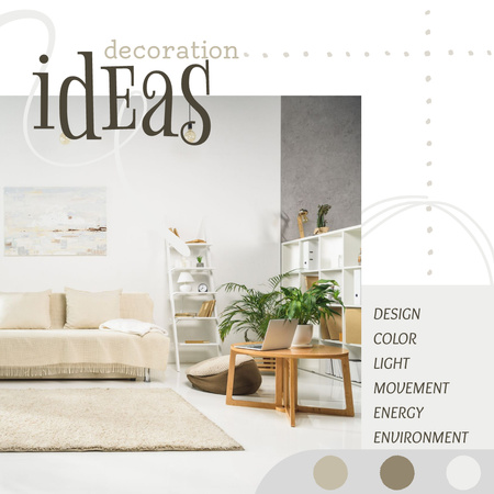 Home Interior Decoration Offer Instagram Design Template