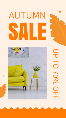 Plantilla de diseño de Autumn Sale of Home Furniture Items Instagram Video Story 