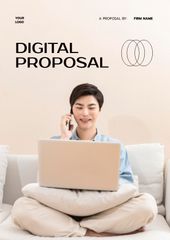 Digital Services Offer Ad on Beige