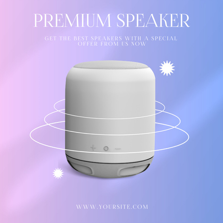 Platilla de diseño Best Price Offer for Premium Portable Speaker Instagram