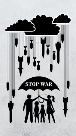 Recognition of the War in Ukraine Instagram Story Design Template