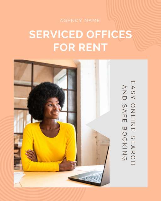 Offer of Serviced Offices for Rent Instagram Post Verticalデザインテンプレート