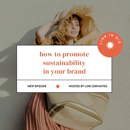Modèle de visuel Atelier sur la promotion de la durabilité - Instagram