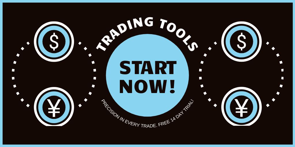 Modèle de visuel Cryptocurrency Stock Trading Tools Offer - Twitter