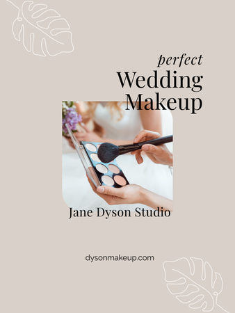Ontwerpsjabloon van Poster US van Wedding Makeup from Beauty Studio