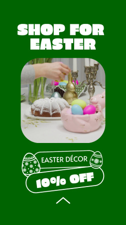 Colorful Décor For Home At Easter With Discount Instagram Video Story Design Template