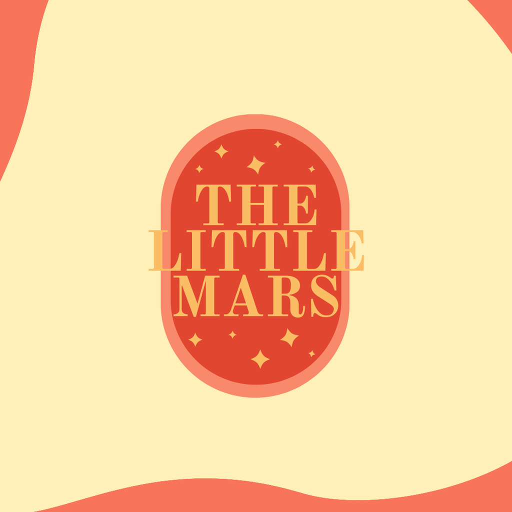 Little Stars on Yellow Background Instagram – шаблон для дизайна