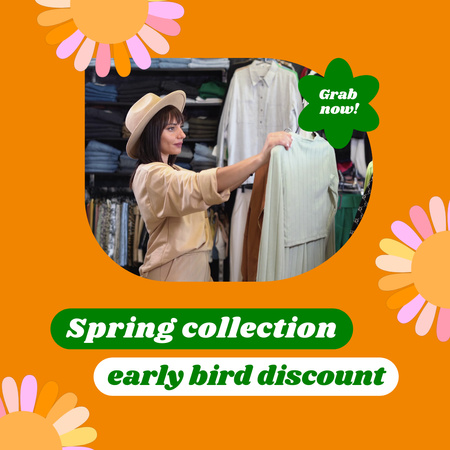 Seasonal Collection Of Outfits With Discount Animated Post tervezősablon